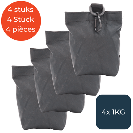 Zandzakjes Zwart - Set van 4 stuks x 1KG
