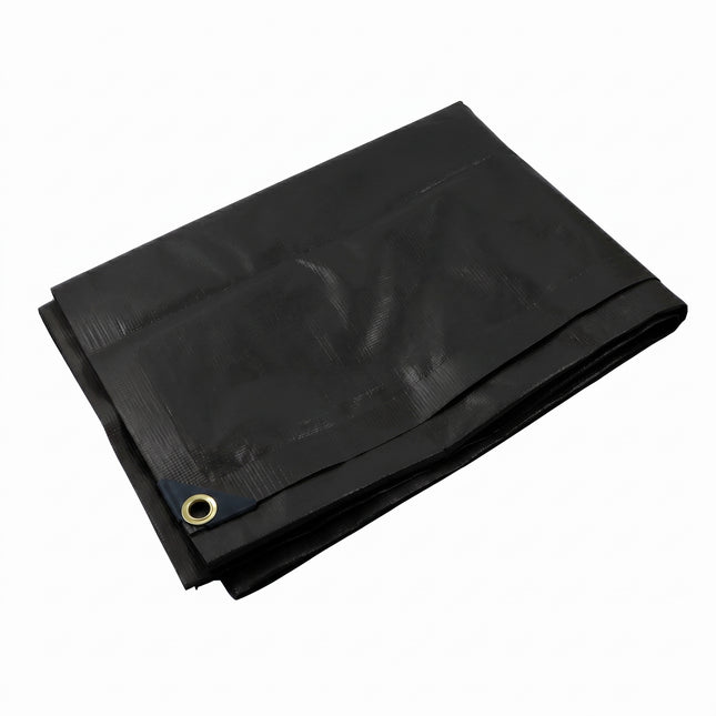 600g/m2 PVC Afdekzeil - Grondzeil - Bouwzeil - Zwart