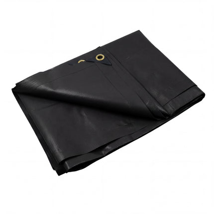 600g/m2 PVC Afdekzeil - Grondzeil - Bouwzeil - Zwart