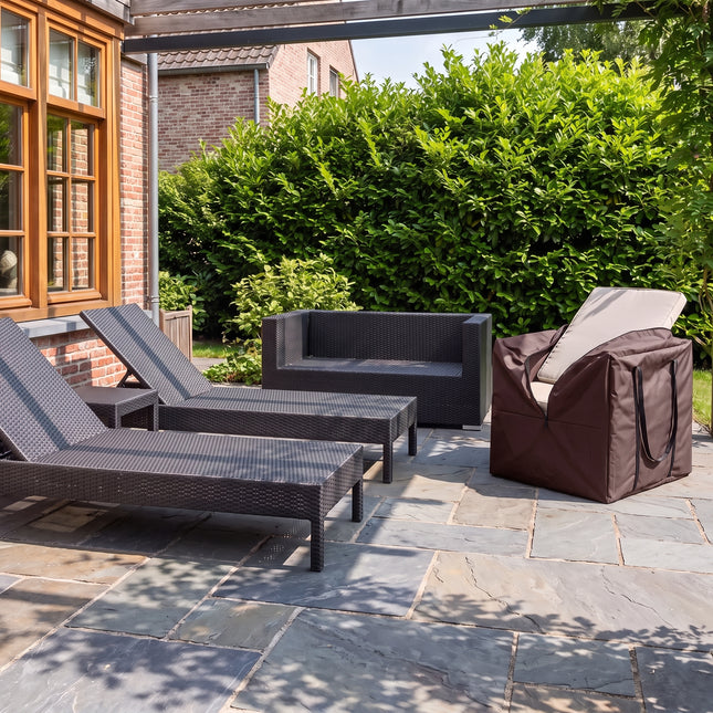 Tuinkussentas 600D Luxe Donker Bruin