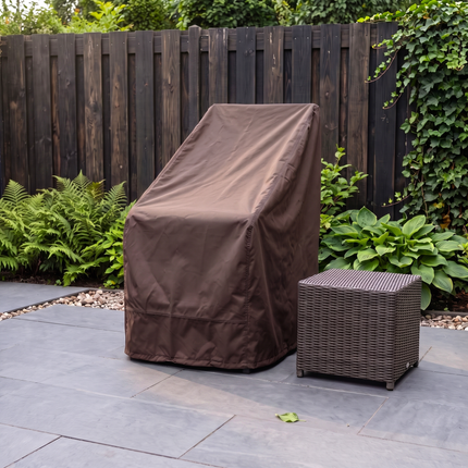 Tuinstoelhoes 600D Luxe Donker Bruin