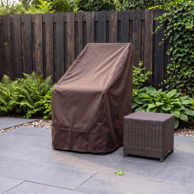 Tuinstoelhoes 600D Luxe Donker Bruin