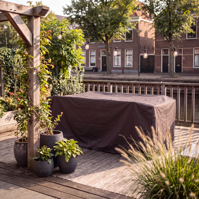 Tuintafelhoes 600D Luxe Donker Bruin