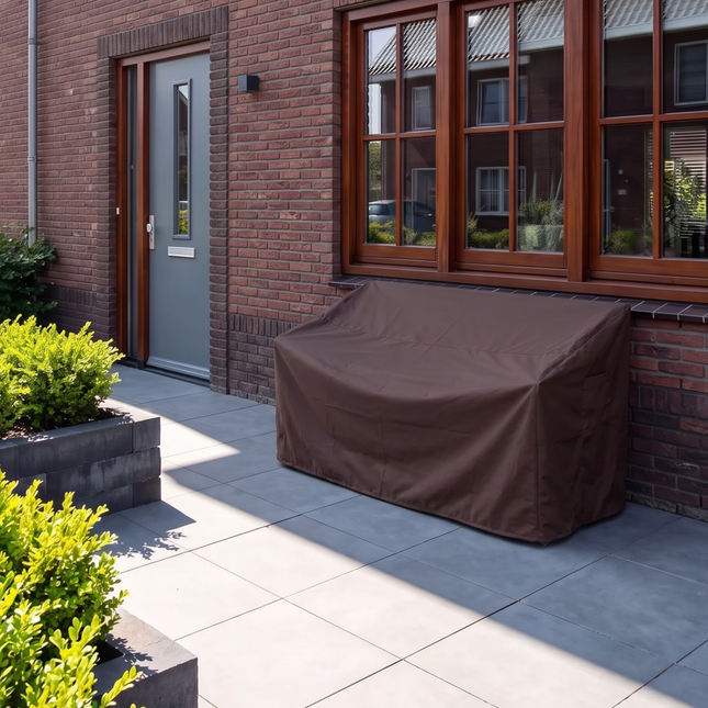 Tuinbankhoes recht 600D Luxe Donker Bruin
