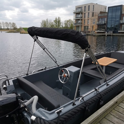 Biminitop 3-Boogs Zwart Zware Kwaliteit 600D