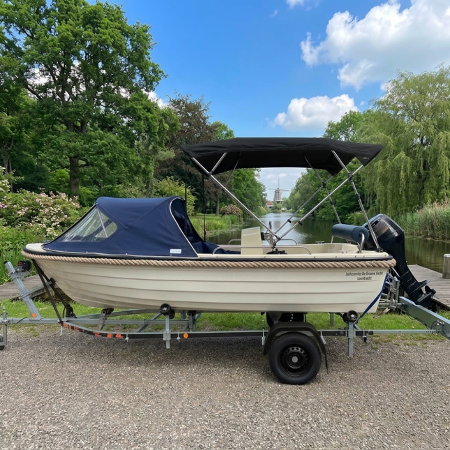 Biminitop 4-Boogs Zwart Zware Kwaliteit 600D