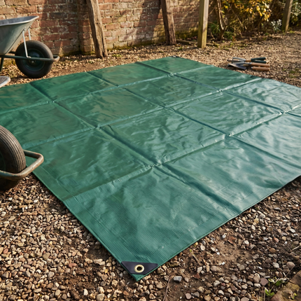 400g/m2 PVC Afdekzeil - Grondzeil - Bouwzeil  - Groen