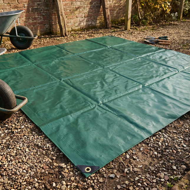 400g/m2 PVC Afdekzeil - Grondzeil - Bouwzeil  - Groen