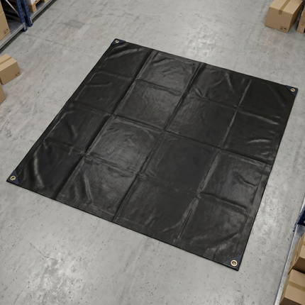 400g/m2 PVC Afdekzeil - Grondzeil - Bouwzeil - Zwart
