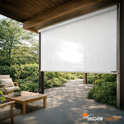 Zonwerend Rolgordijn voor Buiten - Arctic White