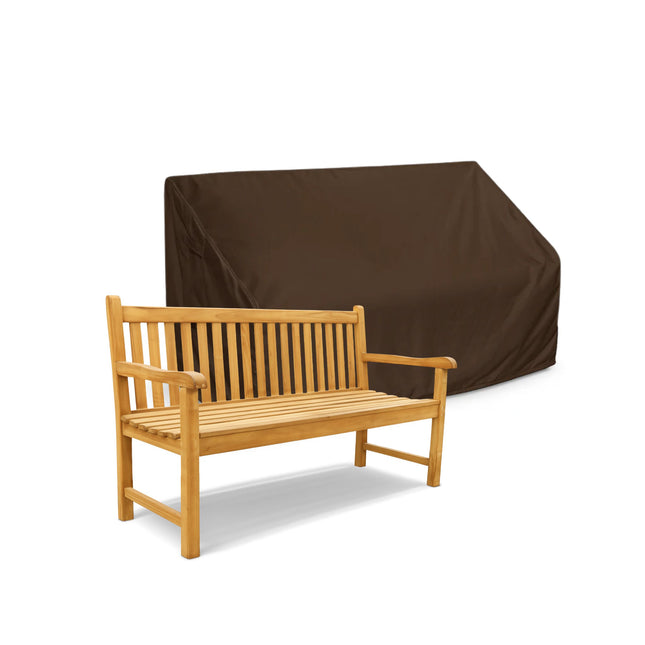 Tuinbankhoes recht 600D Luxe Donker Bruin