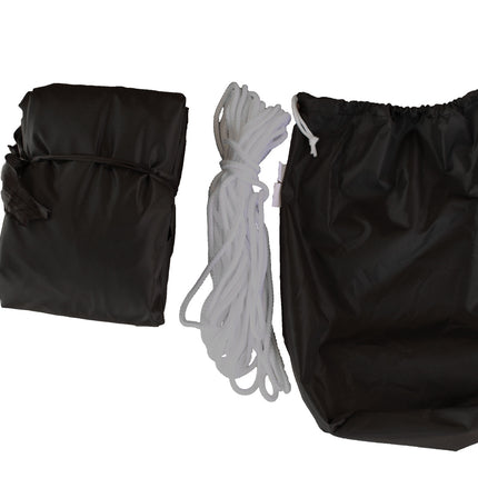 Rubberboothoes Rubberboothoes Zwart Afdekzeil 200D