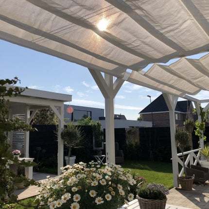 Schaduwdoeken Harmonicadoek Artic White