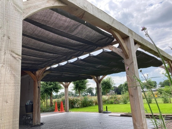 Schaduwdoeken Harmonicadoek Carbon Black