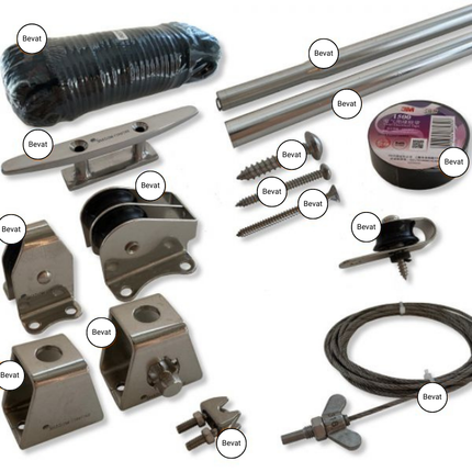 Schaduwdoeken Harmonicadoek Sahara Sand