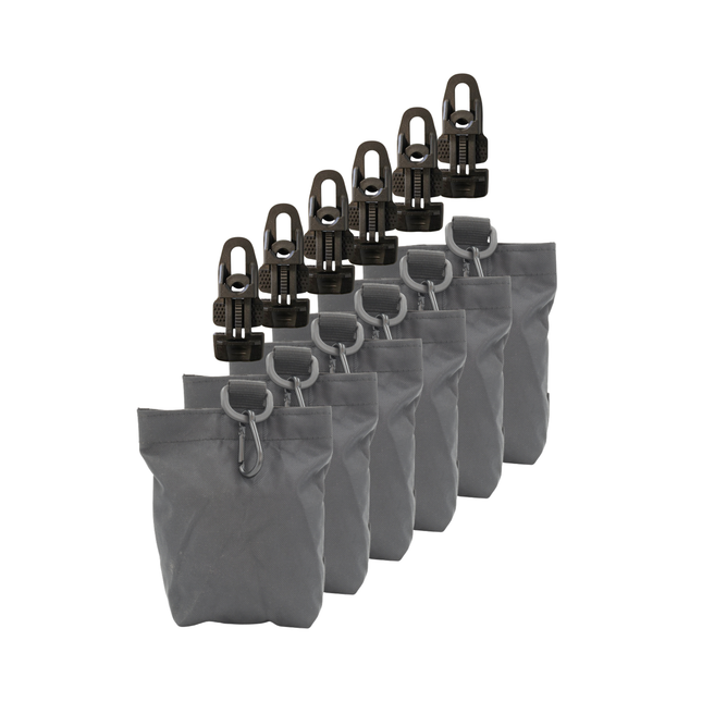 Set van 6 Zwarte Zandzakjes